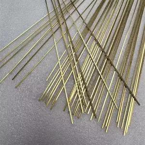 구리봉 황동봉 신주봉 2피스 황동 사각형 스틱 길이 500mm 단단한 얇은 막대 1/1.2/1.5/2/2.5/3/4/4.5/5/5.
