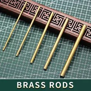 구리봉 황동봉 신주봉 황동 막대 라운드 핀 나이프 핸들 볼트 H62 직경 2-8 100mm 길이 1Pcs