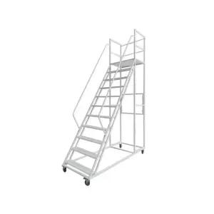 계단식 철제 이동식 사다리 스텐 안전발판 안전 난간