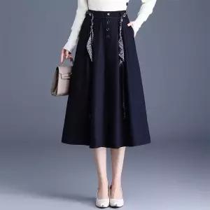 스파이더맨 치마 여사친 가을 캐주얼 A라인 플리츠 미디엄 슬림핏 우산 OPH3