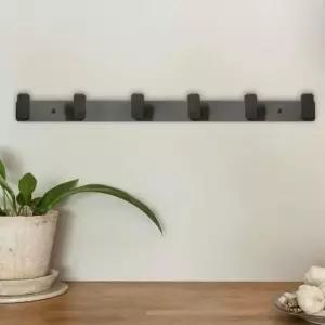 [생활] 벽걸이 옷 행거 무타공 고리 6구 알루미늄 모자 정리 용품