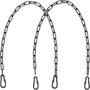 이와미 2팩 39인치 헤비 듀티 행잉 체인 4개의 카라비너 해먹 스윙 펀칭백 샌드백 실내/야외 요가