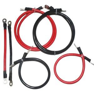 M8 SC 터미널이  배터리 인버터 연결 케이블 세트 8642 AWG 10162535mm2 UPS 와이어 빨간색 구리 코어 주석