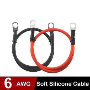 16mm2 배터리 인버터 케이블 주석 도금 구리 와이어 커넥터 6AWG 20cm 자동차 용 태양 광 발전 연결