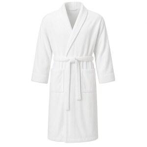 [미국배송] 여성 및 남성용 JMR 테리 천 로브 - 가벼운 면 목욕 가운 샤워 후 스파 품질의 흰색