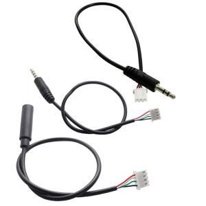 잭3.5mm AUX 오디오 케이블 - XH2.54 3p 터미널 남성-남성여성 3코어 스테레오 앰프 연장