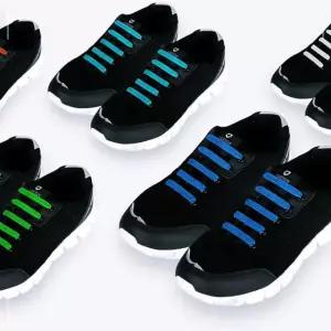 끈 12P 고무줄 운동화끈 15색상 매듭없는 신발끈 20I W5854C2 형광옐로우