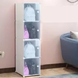 (색상1 4칸B(1열4층))보관함 가방 핸드백 정리함 수납장 조립식 1열4칸_24517492