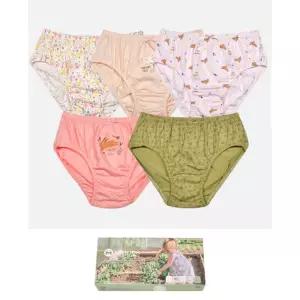 순면 땀건조 신축성 여자 유아동팬티5p 주니어속옷 유아삼각팬티 아기팬티 통기성 어린티팬티 아기