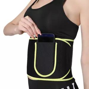 포켓형  땀복 헬스복대 뱃살 웨이트 땀벨트 뱃살복대 S (옐로우)