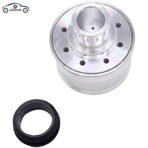 [호환품]350 383454 SINOCMP 1PCS 밸브 커버 브리더 폴리쉬드 알루미늄 플레인 포드 호환 쉐비 모파 Sbc Bb