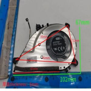 asus 호환 Lingyao X Xiao Yao ZenBook 플립 S UXF3000EA UX363 BAPA0804R5HY002 용 선풍기 5V 0.5A