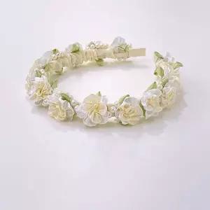 꽃 머리띠 웨딩 헤어밴드 진주 머리띠 헤어 액세서리 머리 장식 WFJFMLD