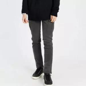 남성 카고 팬츠 스키니 슬림 포켓 바지