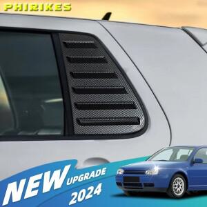 [호환품]폭스 바겐 골프 4 MK4 1997-2006 후면 블라인드 윈도우 삼각형 스포일러 루버 셔터 커버 액세서리