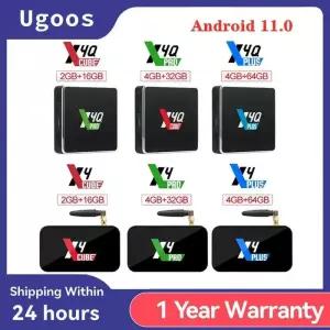 Ugoos-X4Q 프로 셋톱 박스11 X4Q 4GB 32GB X4QPlus 64GB DDR4 Amlogic S905X4 와이파이 BT5.1 1000M 4K TV