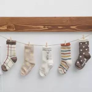 [모두모아]지앤 유아아동양말 g체크메이트 5족세트 여아플라워 아동양말 유아양말 아기양말 어린이양말 세