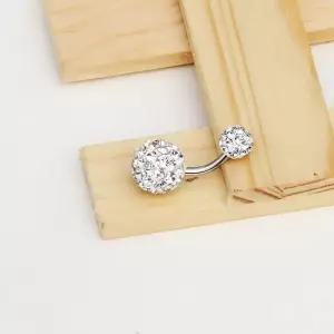 식스미 크리스탈 화이트 배꼽 피어싱 2종 이너컨츠 리얼빈티지 럭셔리스타일 모던유니크