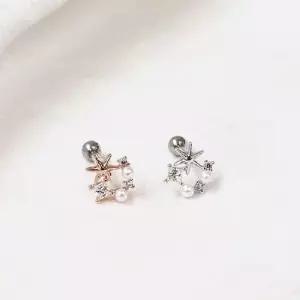 낱개판매) 물빛 별빛 트라거스 이너컨츠 피어싱 피어싱 크리스탈귀걸이 럭셔리피어싱