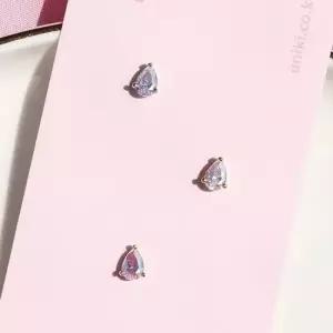 낱개판매) 요정의 열매 연골 이너컨츠 물방울 피어싱 피어싱 크리스탈귀걸이