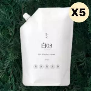 순백수 히노키 스프레이 리필팩 집들이 선물 2L X5