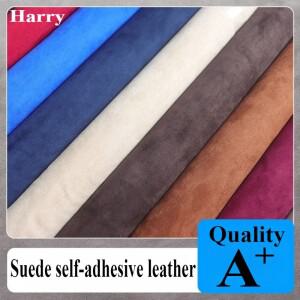 자동차 인테리어 호환 용 스웨이드 가죽 원단 벨벳 자체 접착 수리 스티커 장인 정신