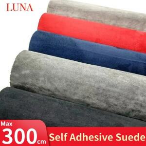 멀티 컬러 블랙 자체 접착 스웨이드 패브릭 가죽 끈적 개폐식 벨벳 롤 자동차 인테리어 호환 도어 패널 AB