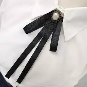 브로치핀 리본 뱃지 여자 옷핀 넥타이