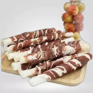 강아지 댕댕이 껌 소가죽껌 우유스틱 소고기맛 15P 강아지껌 애견간식 고양이캔