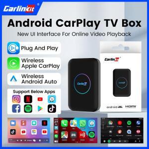 2026 CarlinKit 안드로이드 TV 박스 LITE CarPlay 안드로이드 자동 무선 USB Adatper 지원 Netfilx Youtube