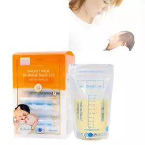 모유 초유 저장팩 일회용 변온 모유팩 휴대용 200ml 120매 1개