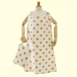 수유 가리개 커버 아기띠 햇빛 가리개 덮개 가림막 이중 거즈 출산 선물 브라운 도트