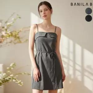 여성 스트랩세트 끈조절 뷔스티에 원피스