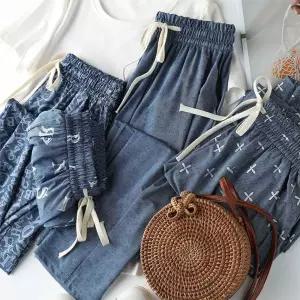 [이지커머스]밴딩 와이드 여름 데님 냉감 쿨 청바지 바지 팬츠 밴딩팬츠 쿨바지 여름바지 와이드팬츠 밴딩