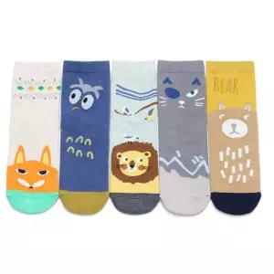 [퍼니메이커]귀여운 동물 캐릭터 양말 5족 유아 아동 아기양말선물 아기겨울양말 키즈겨울양말 겨울양말 아