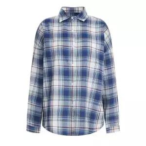 [하프클럽/샵앤]여성 봄신상 카라넥 지짐이 체크 4컬러 긴팔 셔츠 EGG-WBL-20771