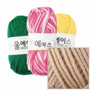 뜨개실 에이스 뜨개질 NO.501 털실 4개입
