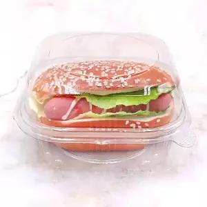 [이룸팩]J-300 투명햄버거케이스 600개 햄버거용기 햄버거포장