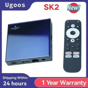 Ugoos SK2 TV 박스 12 ARM Cortex-A55 4GB 32GB Wifi6 BT5.2 100M 셋톱 Dolby Widevine L1 DTS AV1