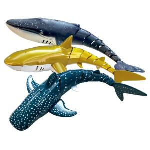 원격 제어 상어 로봇 동물 수영장 물고기 해변