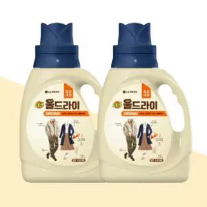 테크 울드라이 이염방지 니트 중성세제 1.5L 2개 용기 울세제