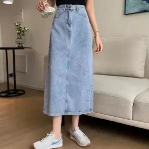 KARRA 사이드백버튼데님스커트_A5S0236