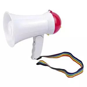 ( )휴대용 행사용 미니 플라스틱 확성기 소형 메가폰 응원도구 마이크 캠핑