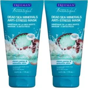 프리먼 방지 클레이 페이셜 마스크에 데드 씨 마스크 6온스 2팩