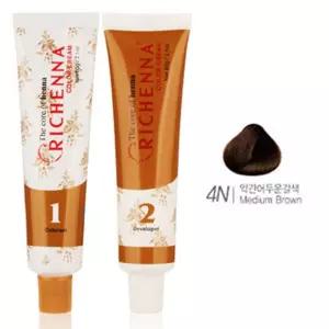 헤나추출물 부드러운향 헤어 염색약 4N약간어두운갈색 헤나추출물