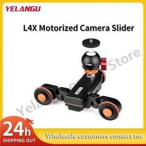 슬라이드캠 YELANGU 전동 카메라 슬라이더 DSLR 캠코더 액션 휴대폰용 리모컨 포함 비디오 돌리 전기 트랙 L4X