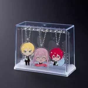 ( )아크릴 키링 보관함 거치대 케이스 다용도 열쇠 고리 키홀더 액세서리 보관 정리 인형 가챠