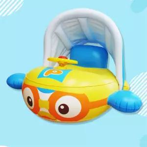유아용 햇빛차단 보행기탑승용 어린이튜브 바다물놀이 수영장 원형