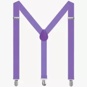 [셀러에이드]컬러 멜빵 바지 성인용 보라색 스트랩 팬츠