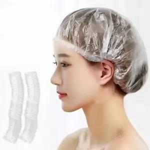 bns 일회용 라운드캡 비닐캡 염색모자 비닐캡 머리비닐 100입